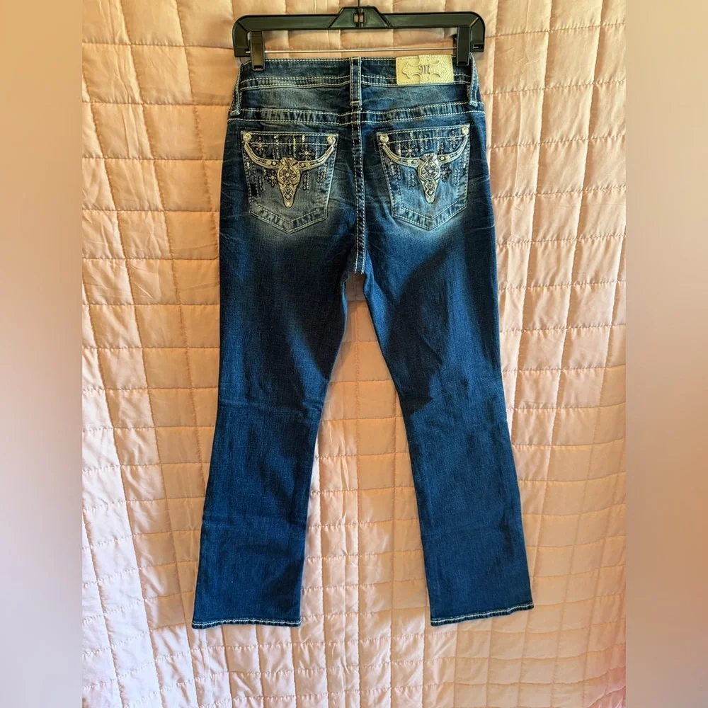 Miss Me Dark Blue Boot Cut Jeans - Picture 4 of 4